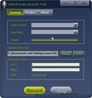 GiliSoft Audio Recorder Free screenshot